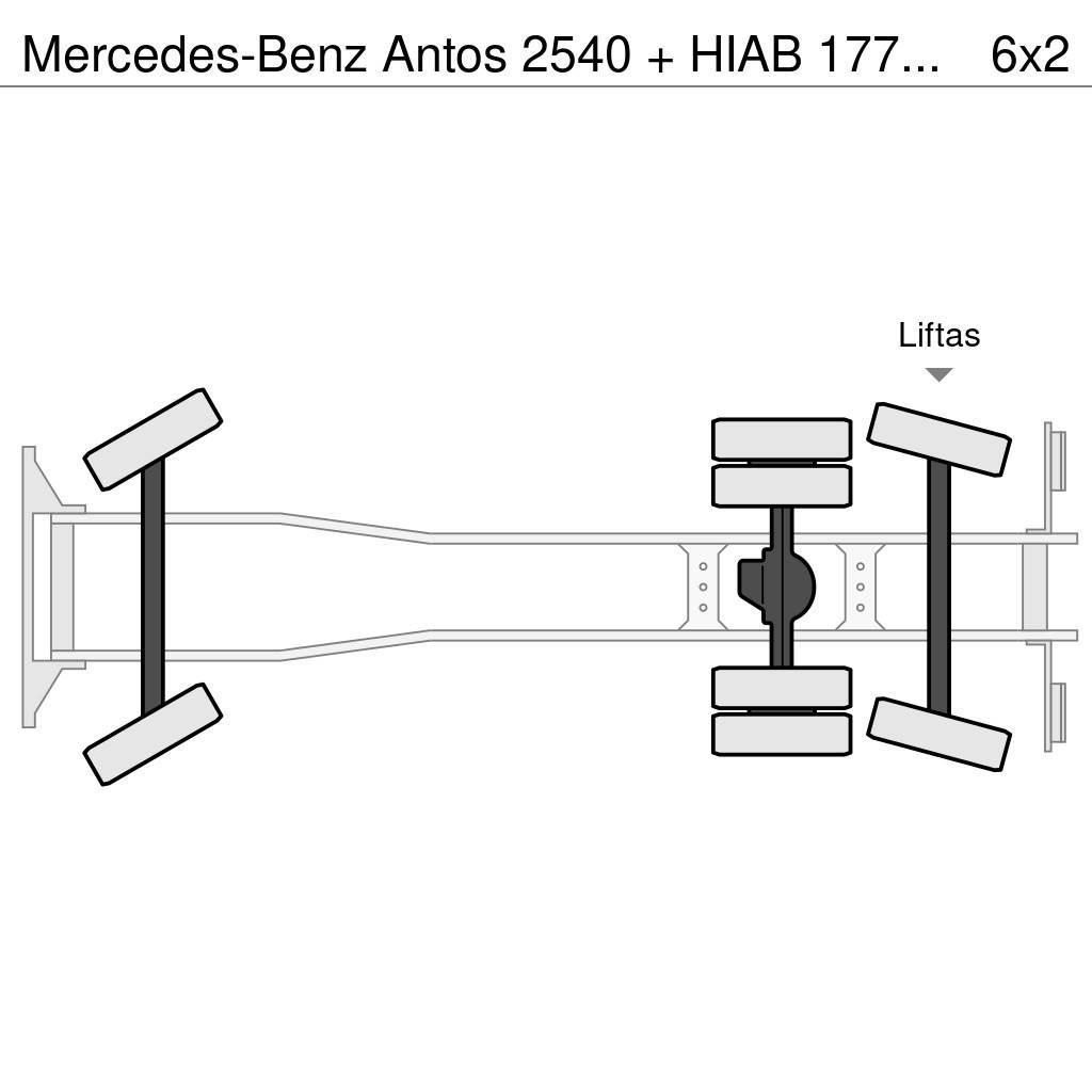 Mercedes-Benz Antos 2540 + HIAB 177K Pro/Hipro Maastikutõstukid