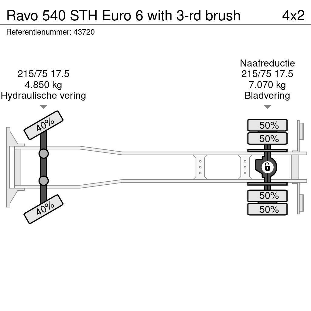 Ravo 540 STH Euro 6 with 3-rd brush Tänavapuhastusveokid