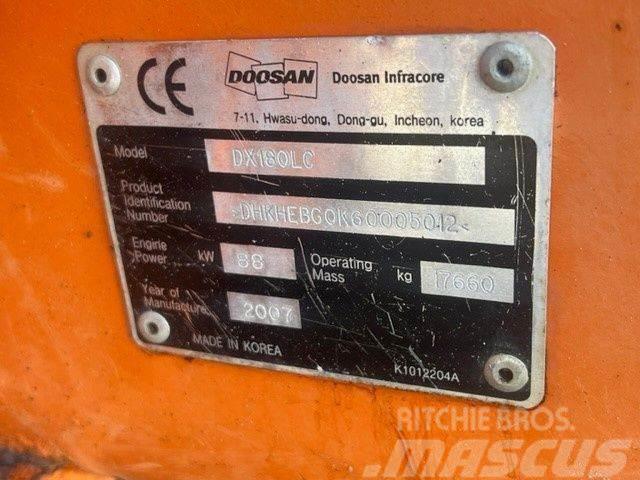 Doosan DX 180 LC Roomikekskavaatorid