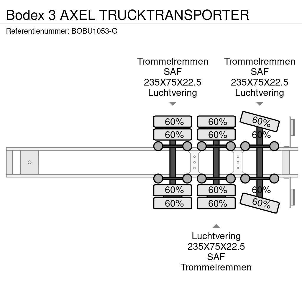 Bodex 3 AXEL TRUCKTRANSPORTER Autoveo poolhaagised