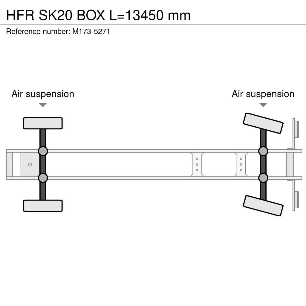 HFR SK20 BOX L=13450 mm Furgoonpoolhaagised