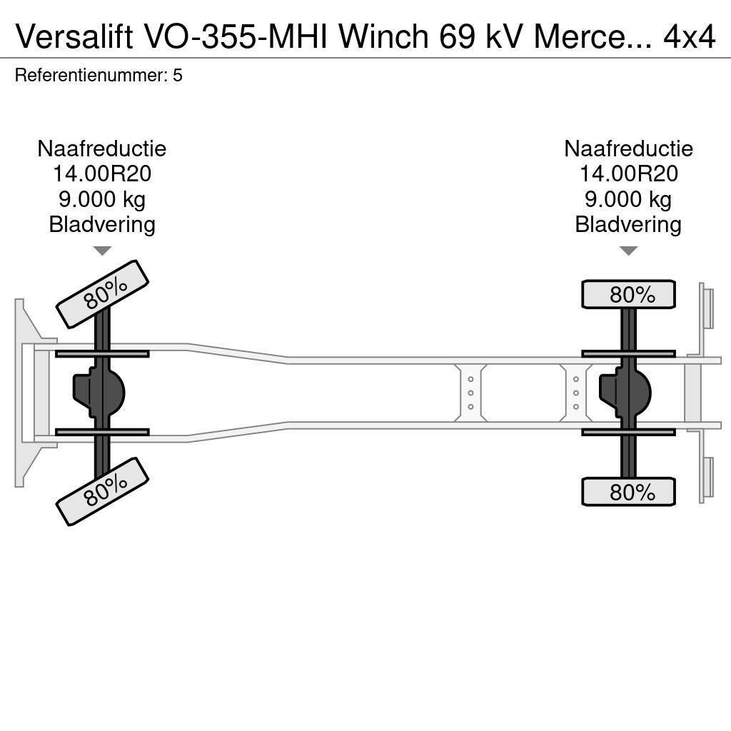VERSALIFT VO-355-MHI Winch 69 kV Mercedes Benz Axor 1824 4x4 Auto korvtõstukid