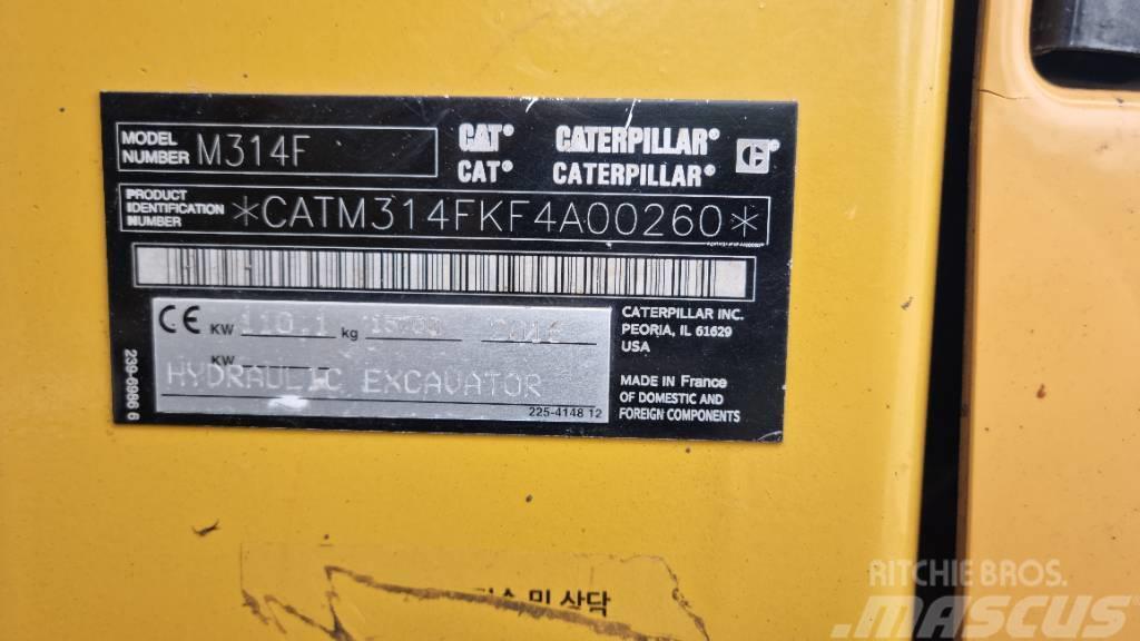 CAT M 314 F Ratasekskavaatorid
