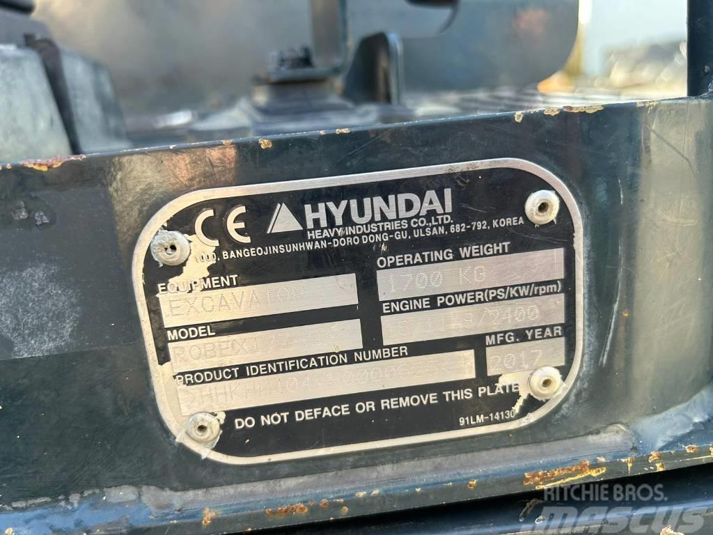 Hyundai R17Z-9A Miniekskavaatorid < 7 t