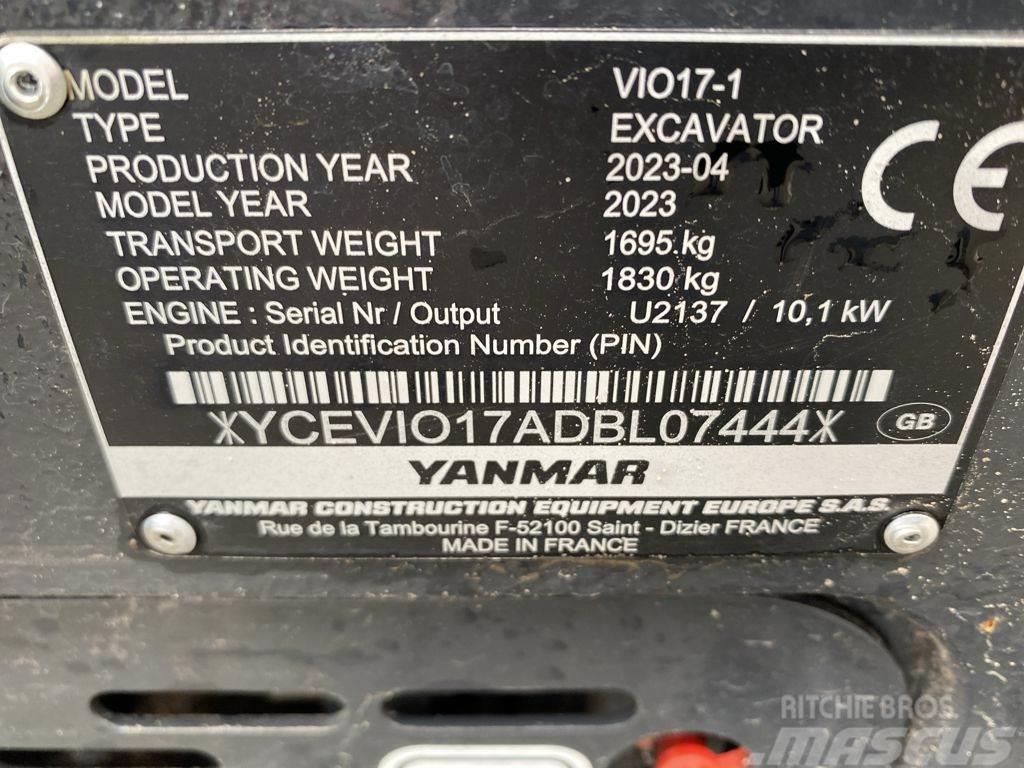 Yanmar VIO17-1 Miniekskavaatorid < 7 t