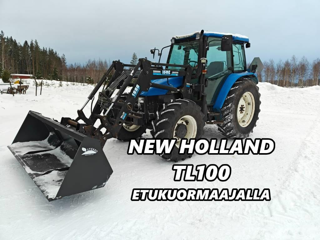 New Holland TL 100 - Etukuormaajalla - VIDEO Traktorid