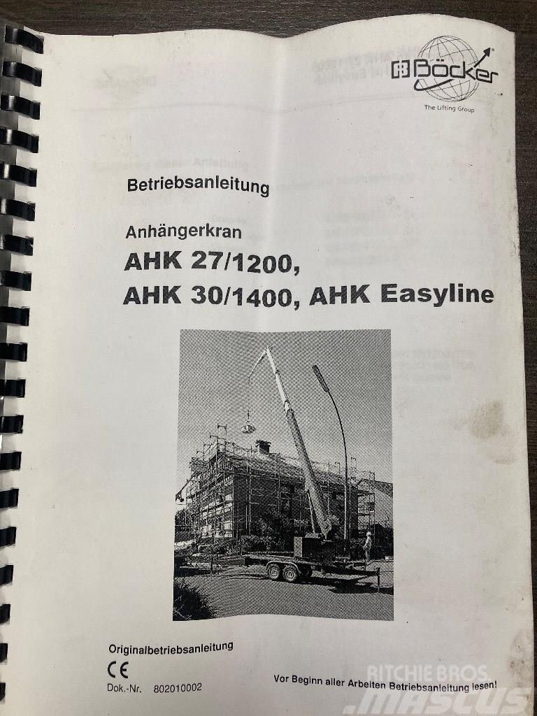 Bocker AHK 27/1200 Easyline Maastikutõstukid