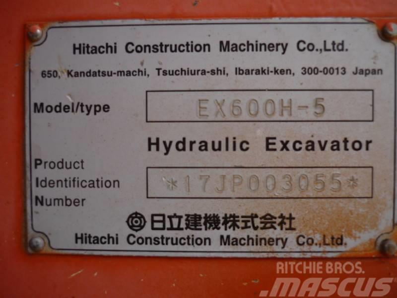 Hitachi EX 600 H-5 Roomikekskavaatorid