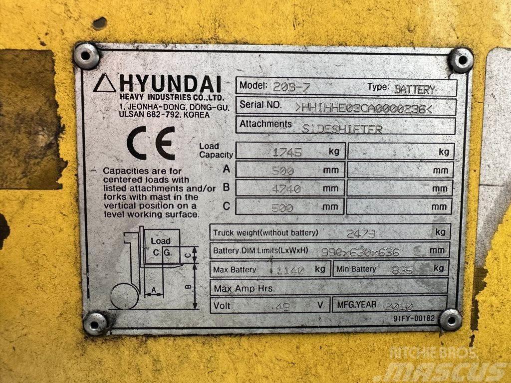 Hyundai 20 B 7 Elektritõstukid