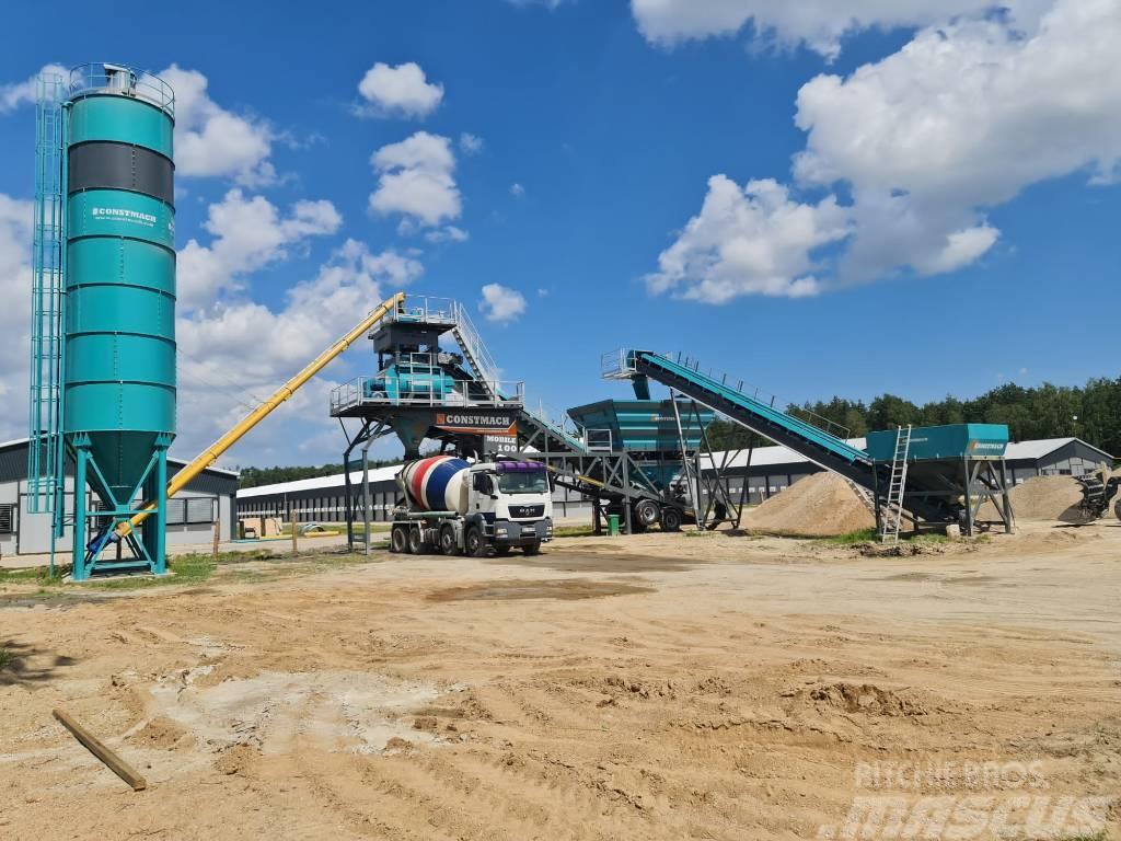 Constmach 100 M3/H Mobile Concrete Batching Plant Betoonitehased
