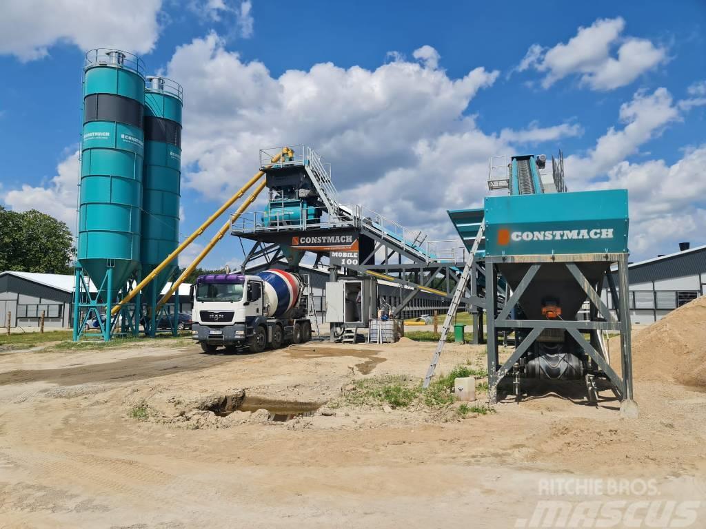 Constmach 100 M3/H Mobile Concrete Batching Plant Betoonitehased
