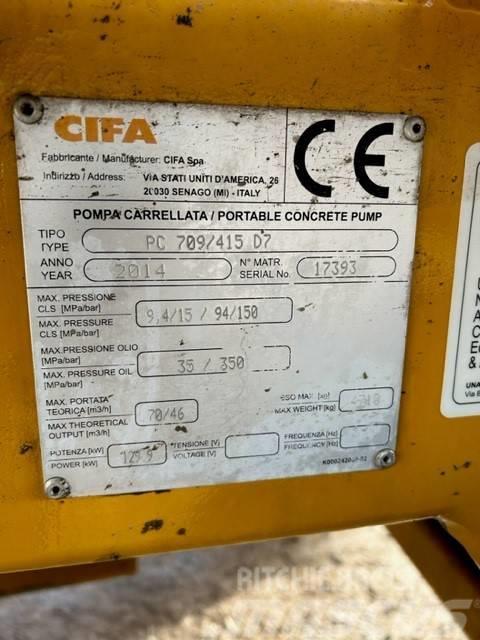 Cifa PC 709 / 415 D7 Betooni pumpautod