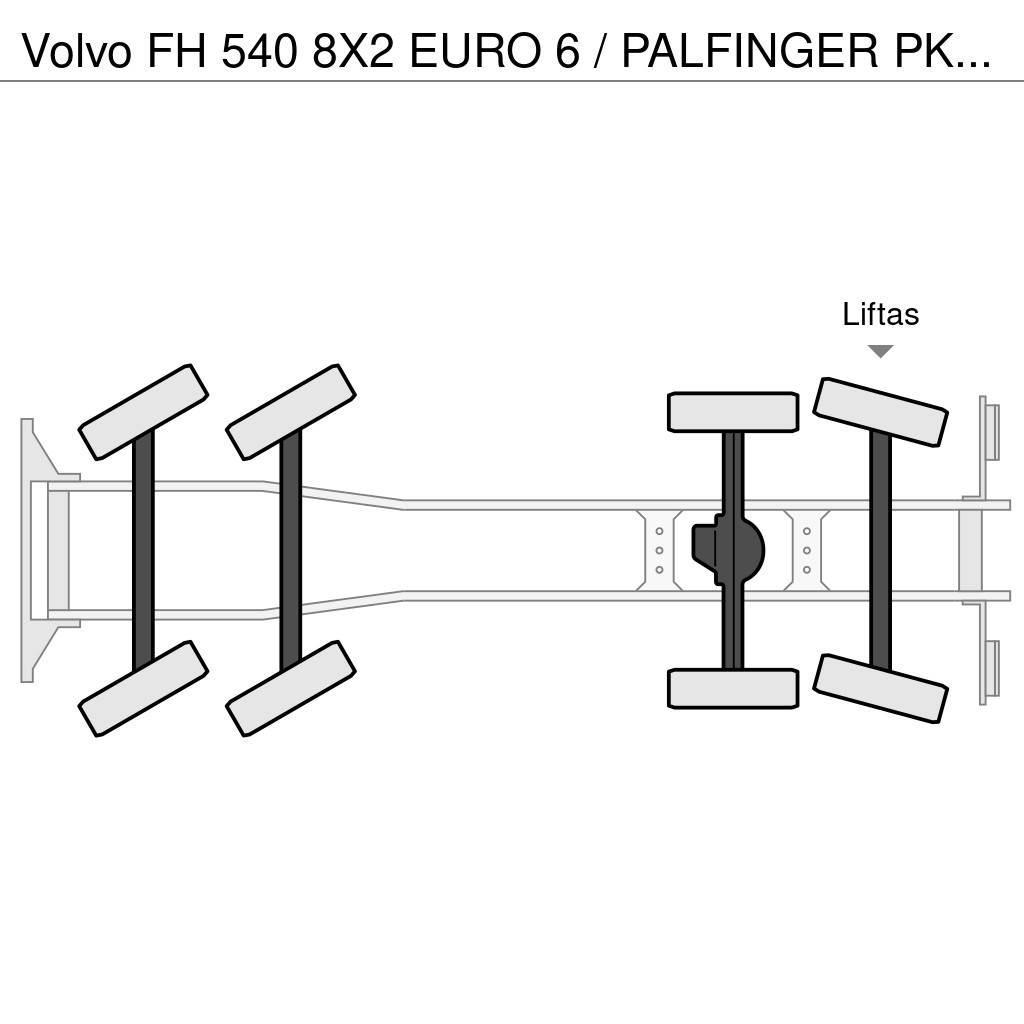 Volvo FH 540 8X2 EURO 6 / PALFINGER PK 92002 KRAAN + FLY Maastikutõstukid