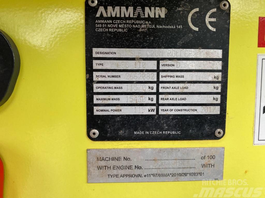 Ammann ISC 110 Ühe trumliga rullid