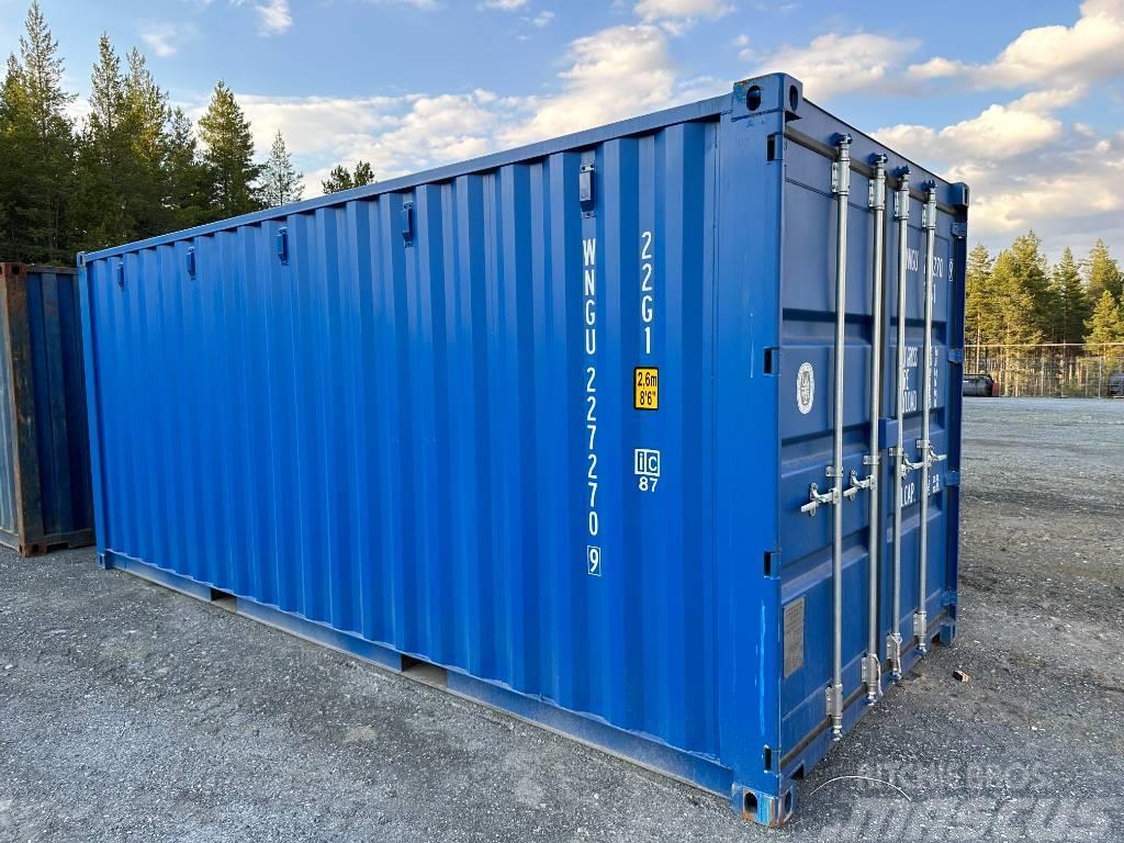  Sjöfartscontainer Container 20fot 20fots nya blå m Merekonteinerid