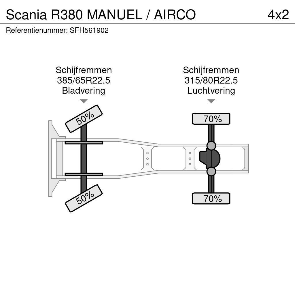 Scania R380 MANUEL / AIRCO Sadulveokid