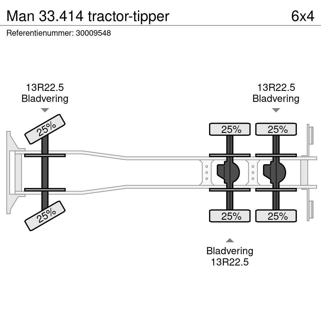 MAN 33.414 tractor-tipper Kallurid