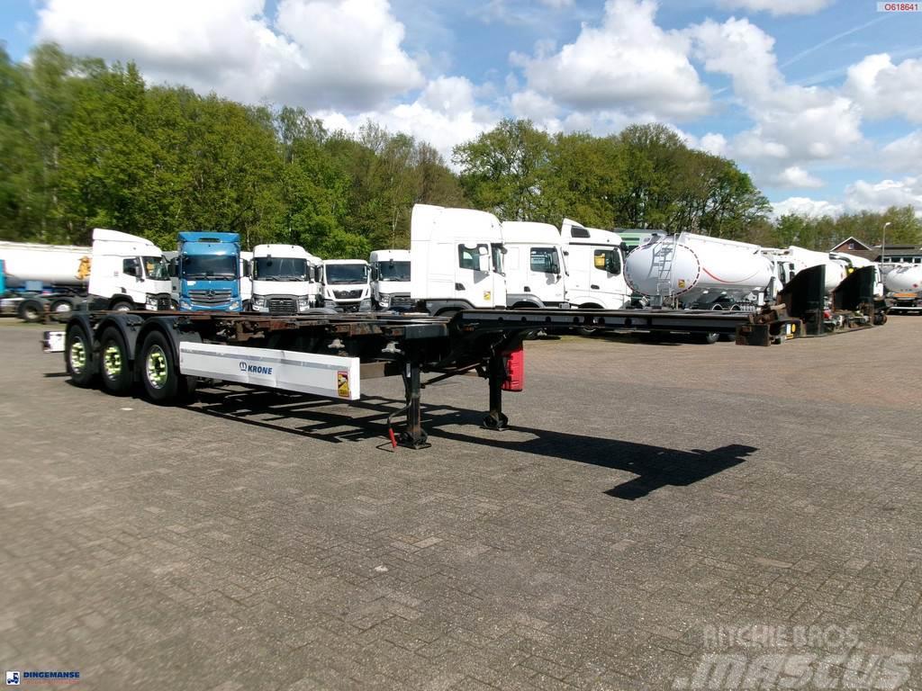Krone 3-axle container trailer 20-30-40-45 ft DA08LNA Konteinerveo poolhaagised