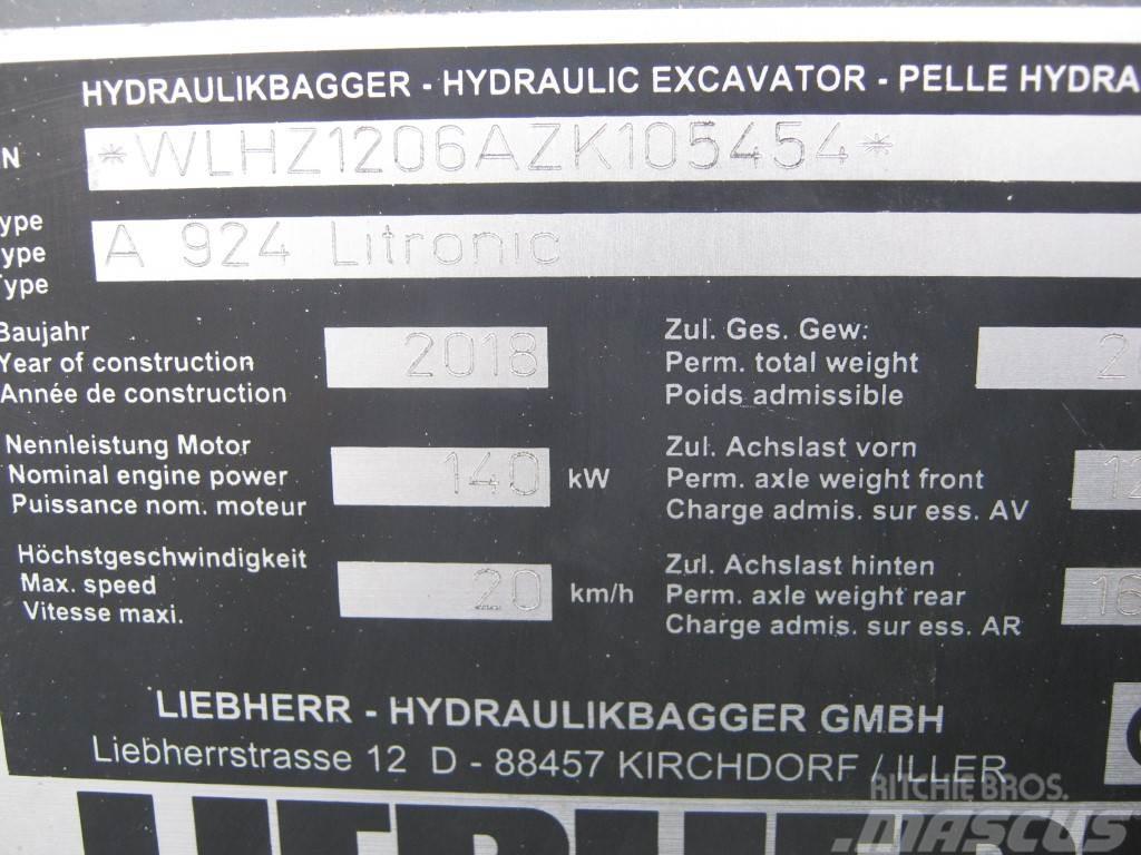 Liebherr A 924 Litronic Ratasekskavaatorid