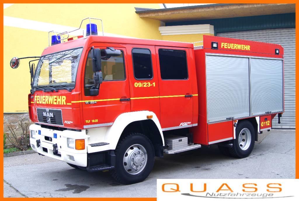MAN 14.224 L80 4x4 /TÜV/METZ TLF 16/25 Feuerwehr Tuletõrjeautod
