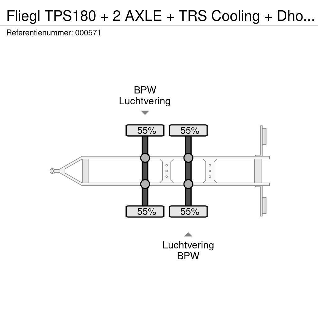 Fliegl TPS180 + 2 AXLE + TRS Cooling + Dhollandia Lift Külmikhaagised
