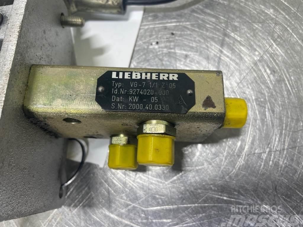 Liebherr A316-9274020/9198863-Servo valve/Pedal Hüdraulika