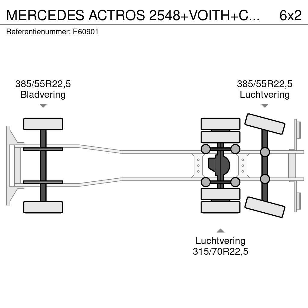 Mercedes-Benz ACTROS 2548+VOITH+CHARIOT EMBARQUER Tentautod