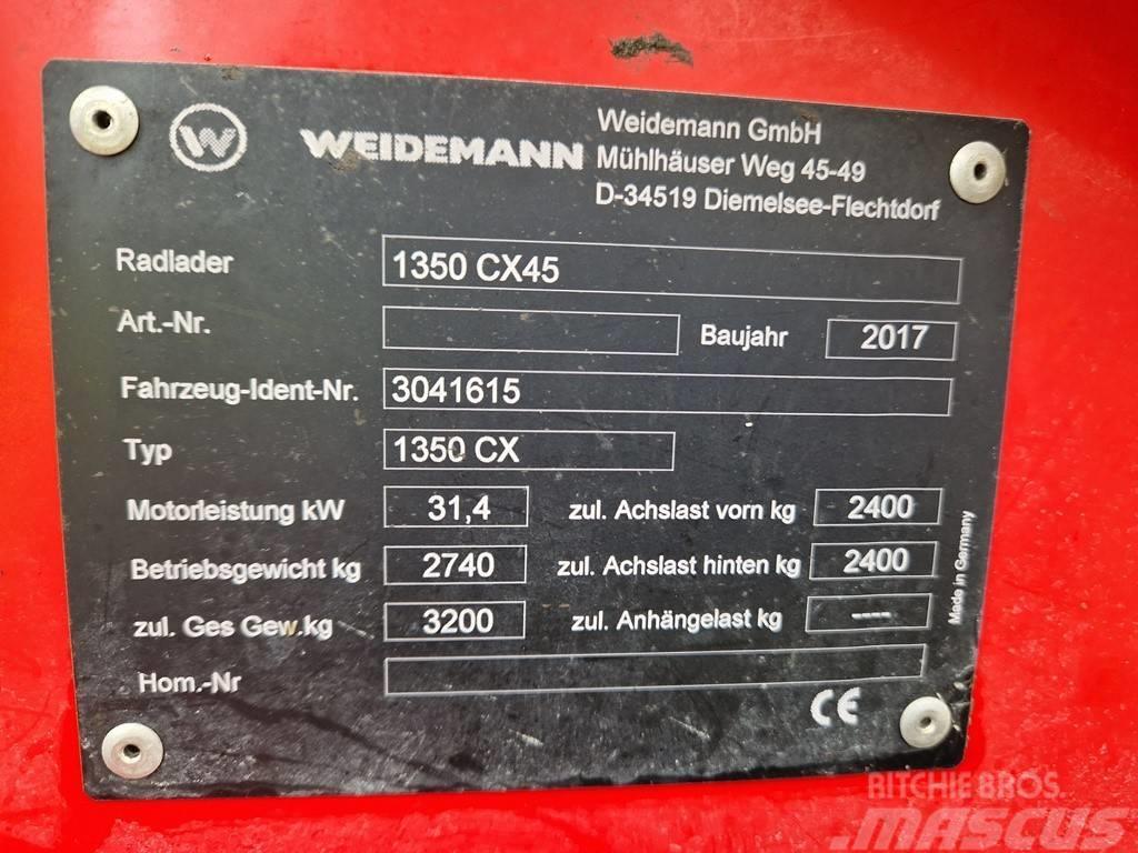 Weidemann 1350 CX45 Hoflader Radlader Hofschlepper Frontaallaadurid ja ekskavaatorid