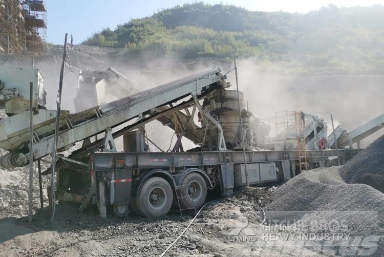 Liming 100-200tph mobile jaw crusher with screen & hopper Iseliikuvad purustid