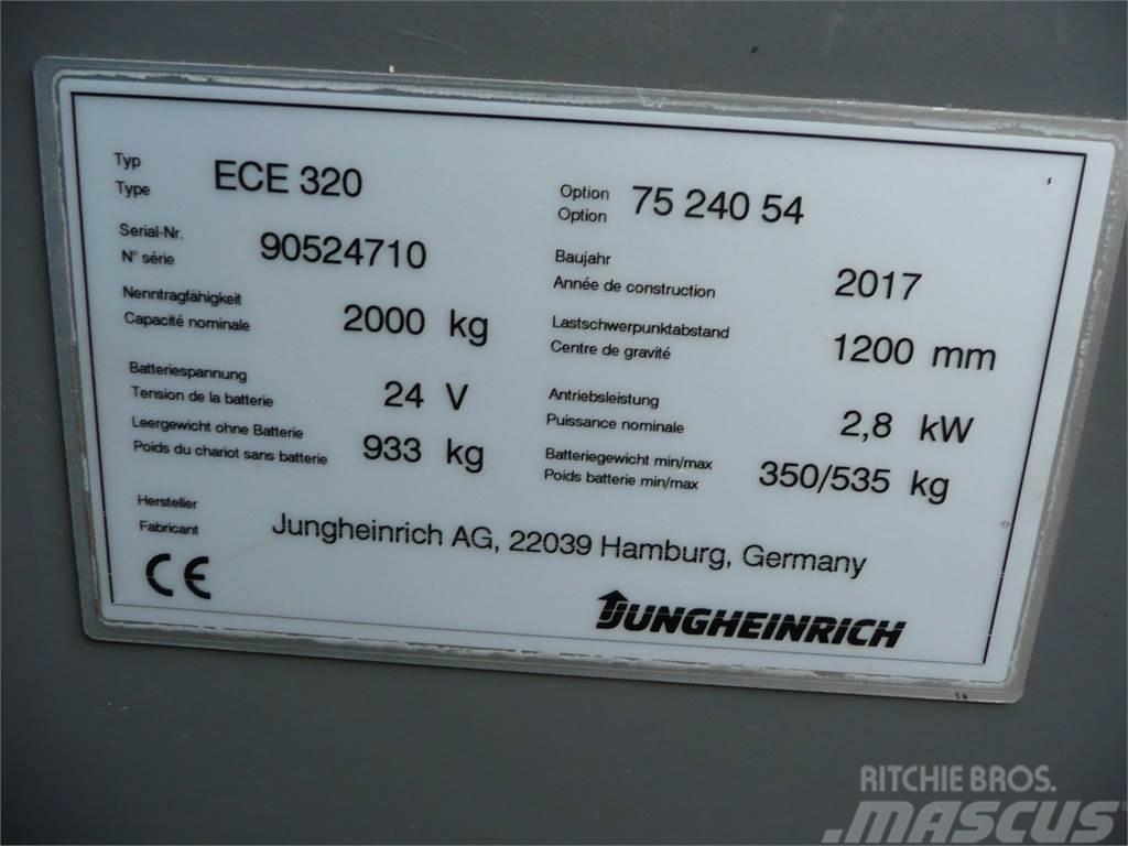 Jungheinrich ECE 320 2400x540mm Madalkomplekteerimistõstuk