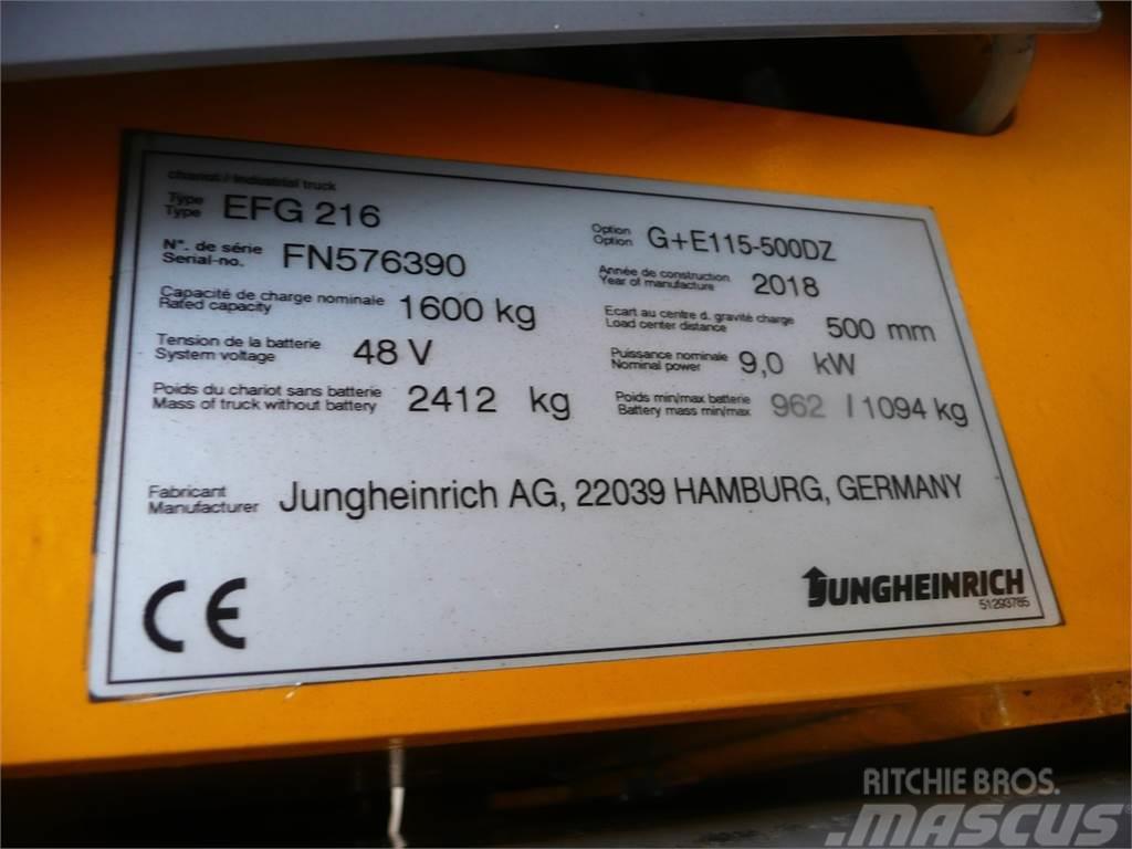 Jungheinrich EFG 216 500 DZ Elektritõstukid