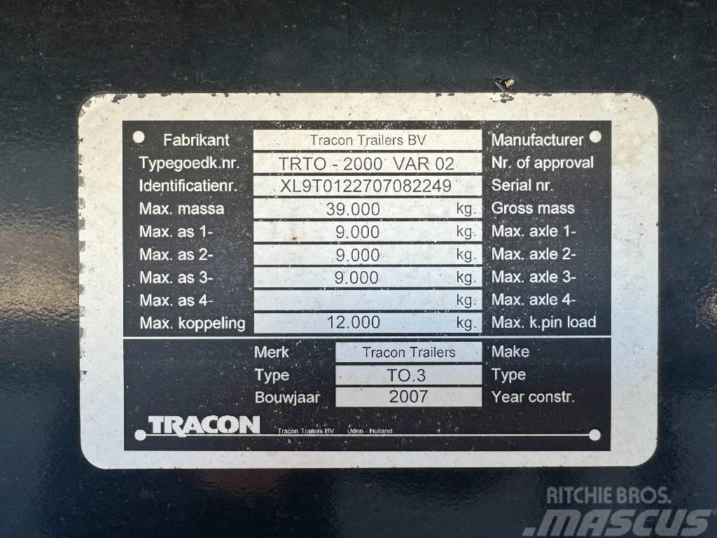 Tracon TO.3 Good Working Condition Furgoonpoolhaagised