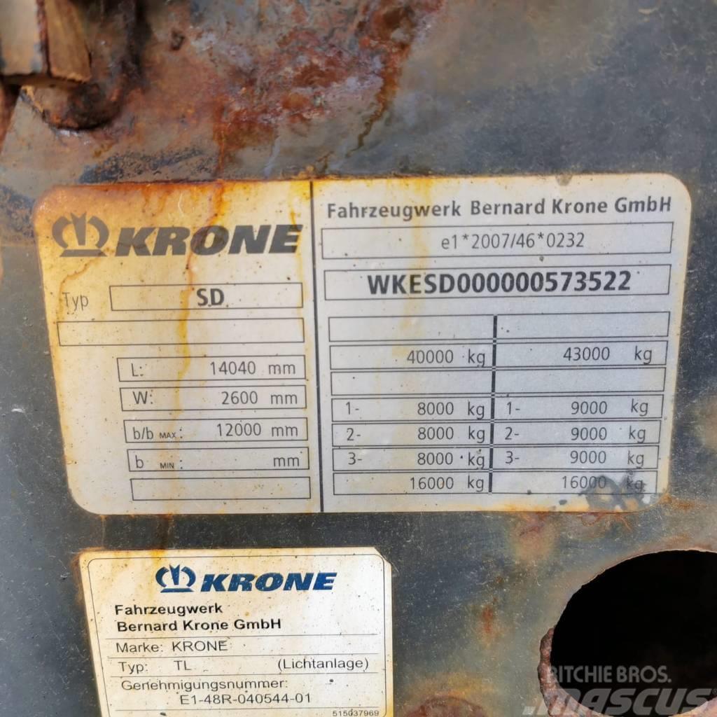 Krone SD FOR PARTS ONLY ! Raampoolhaagised