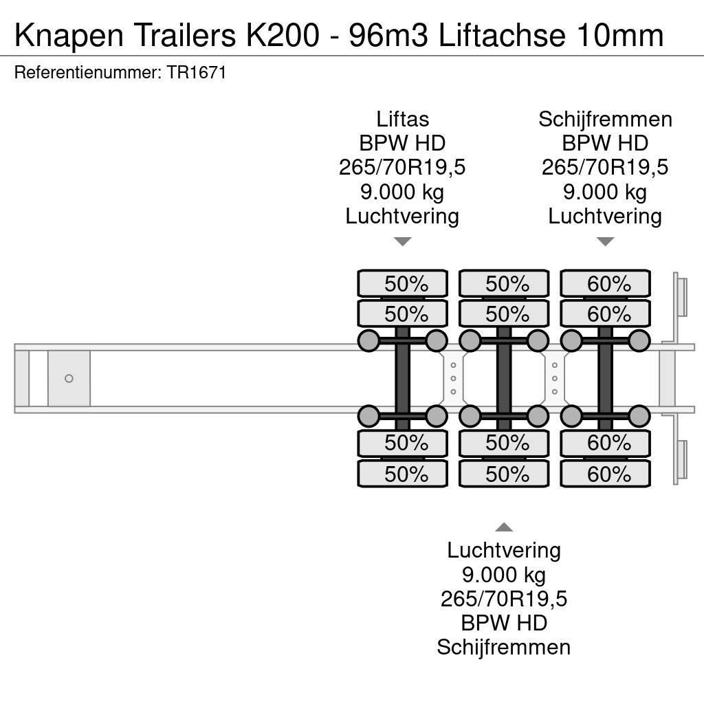 Knapen Trailers K200 - 96m3 Liftachse 10mm Liikuvpõrand poolhaagised