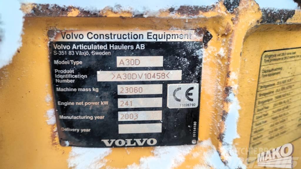 Volvo A 30 D Liigendraamiga pinnaseveokid