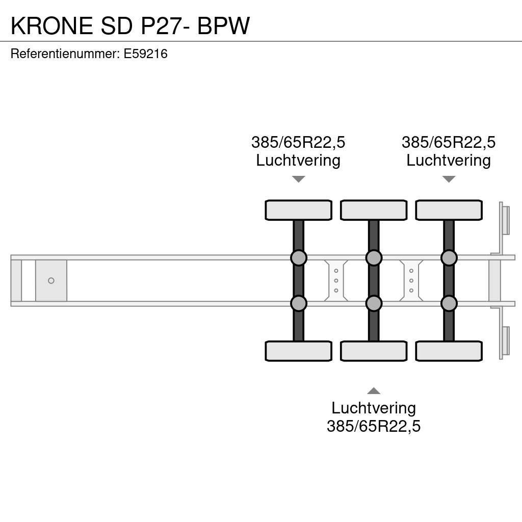 Krone SD P27- BPW Furgoonpoolhaagised