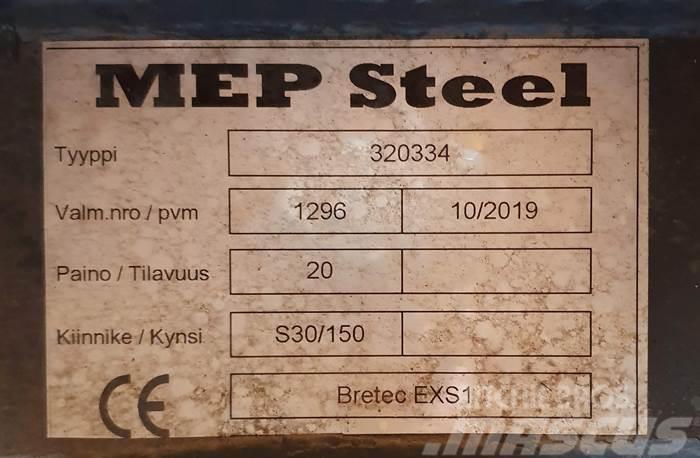  MEP Steel BRETEC EXS1 ISKUVASARAN KIINNIKELEVY S30 Kiirliitmikud