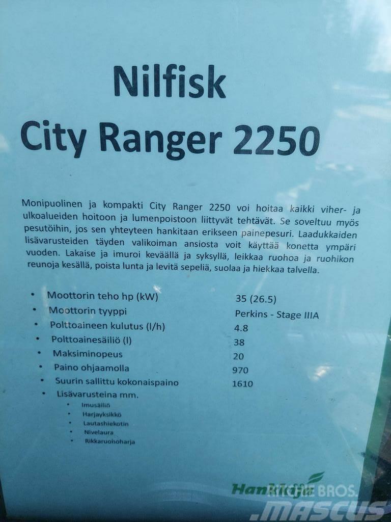  MUUT YMPÄRISTÖKONEET NILFISK CITY RANGER 2250 Muu kommunaaltehnika