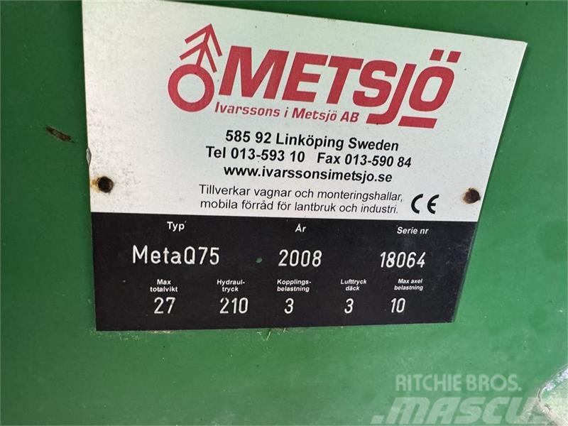 Metsjö MetaQ 75 Skiftelandsvogn Üldotstarbelised haagised