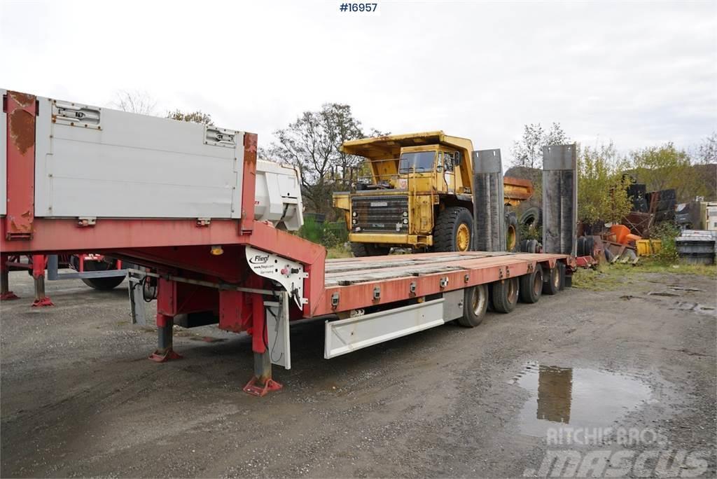 Damm 4 axle machine trailer with ramps and manual widen Muud haagised