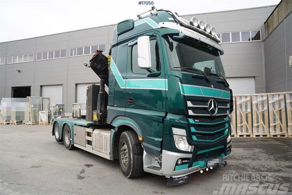Mercedes-Benz Actros 2663 with 23t/m crane. Well equipped Kraanaga veokid