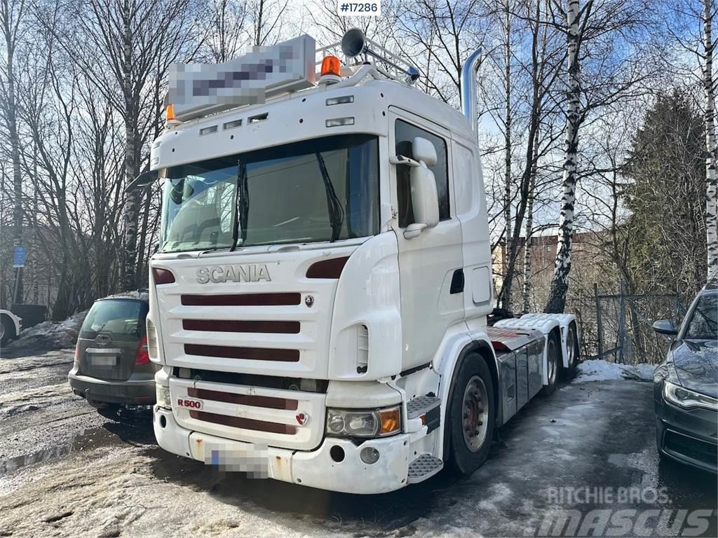 Scania R500 6x2 Truck w/ exhaust pipe. Sadulveokid