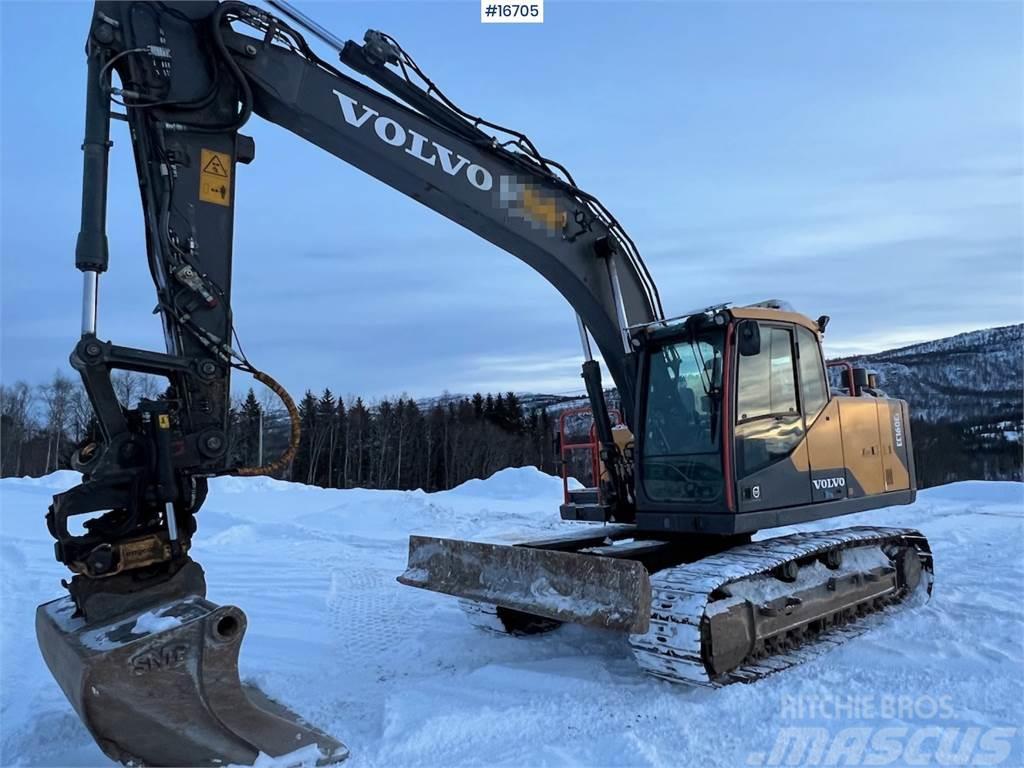 Volvo EC160EL crawler excavator w/ rototilt and grader b Roomikekskavaatorid
