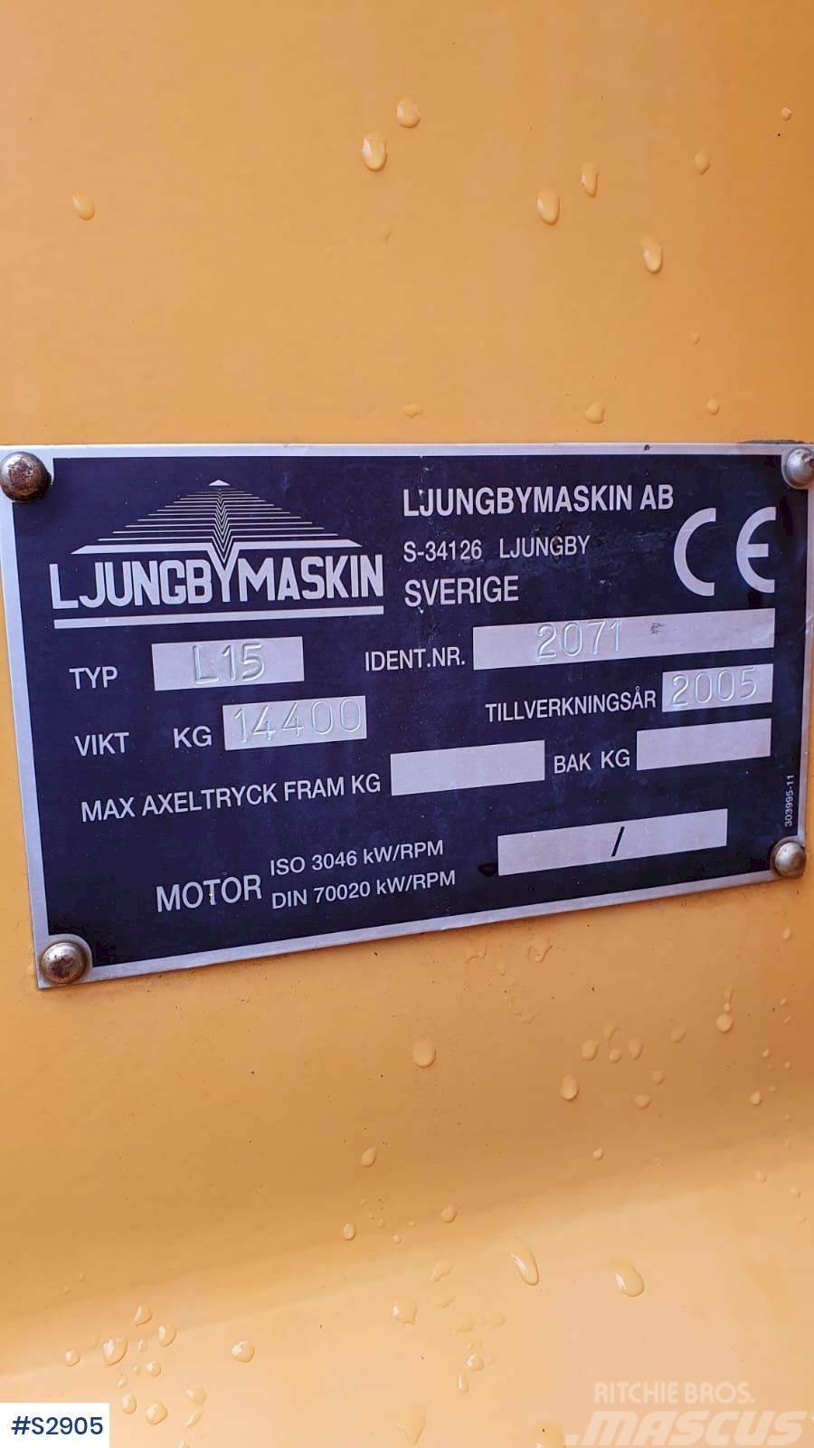 Ljungby L15 WHEEL LOADER WITHOUT BUCKET Rataslaadurid
