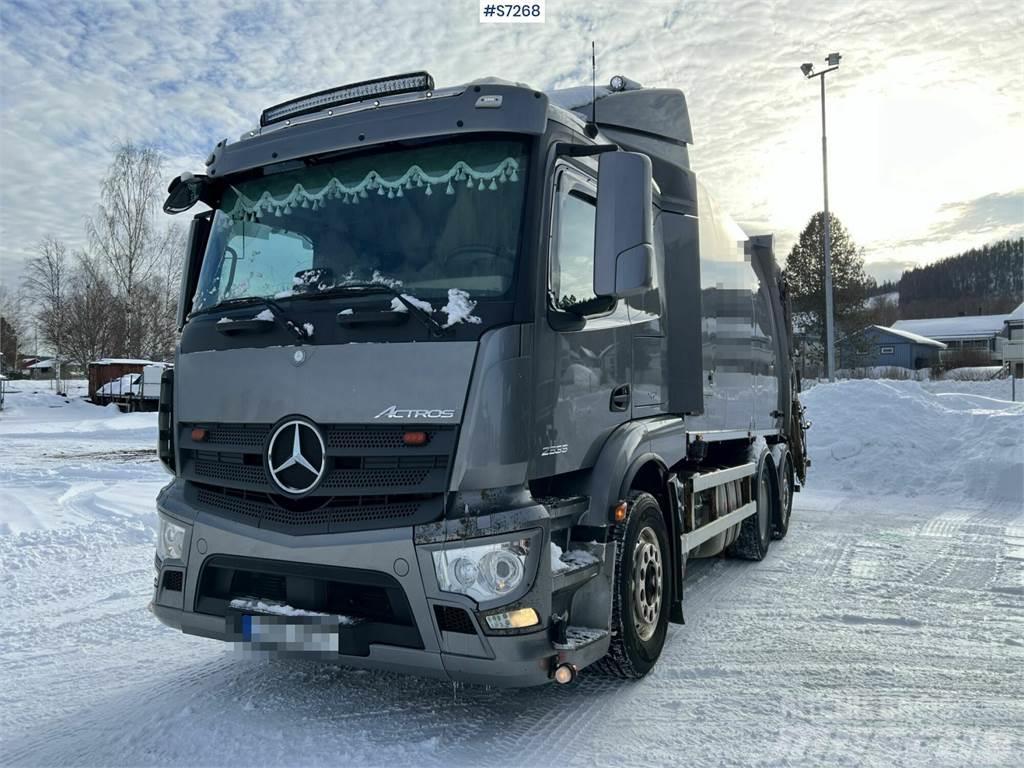 Mercedes-Benz Actros 963-0-C Garbage Truck Rear Loader SEE VIDEO Prügiautod