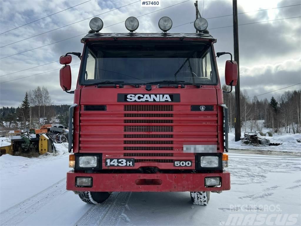 Scania R143 HL 8x2 59 with Atlas Copco XRVS466 compressor Munitsipaalsõidukid