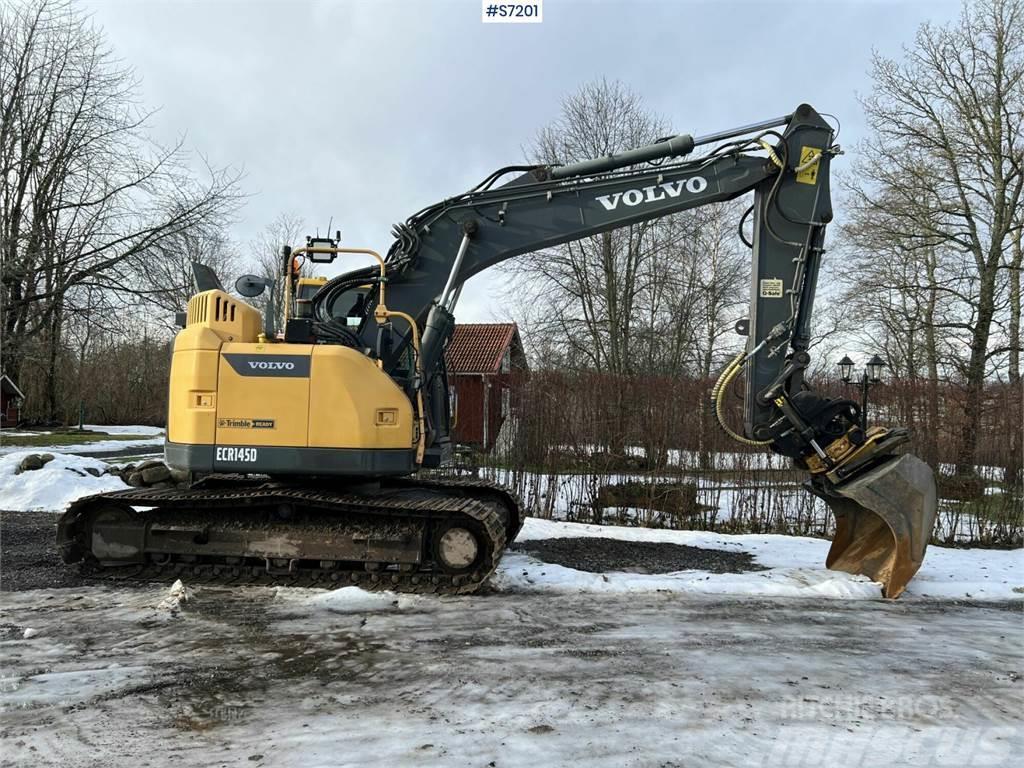 Volvo ECR145D Excavator with Engcon tiltrotator and grip Roomikekskavaatorid