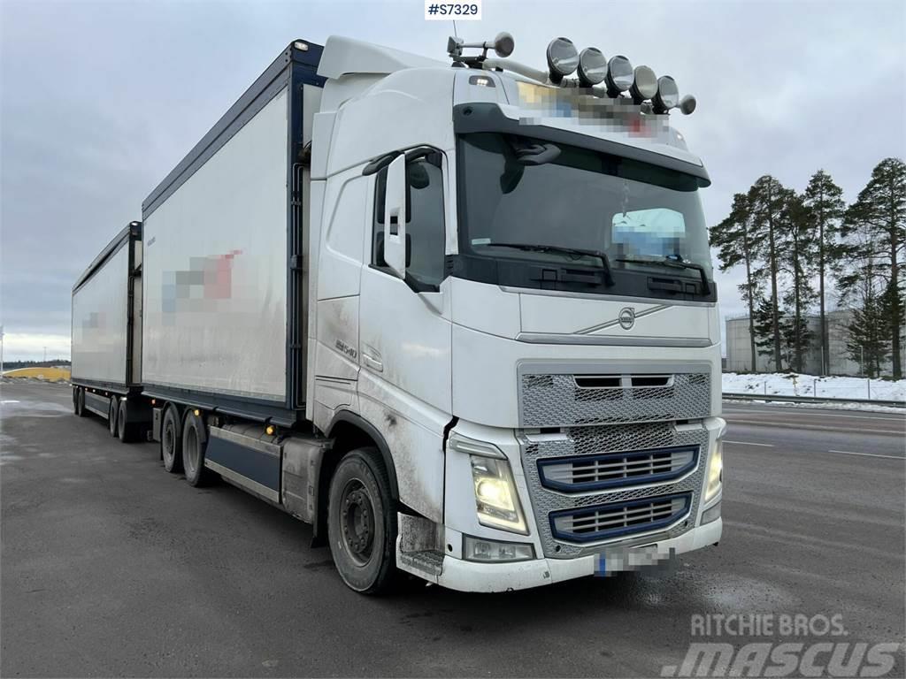 Volvo FH 6x2 wood chip truck with trailer Furgoonautod