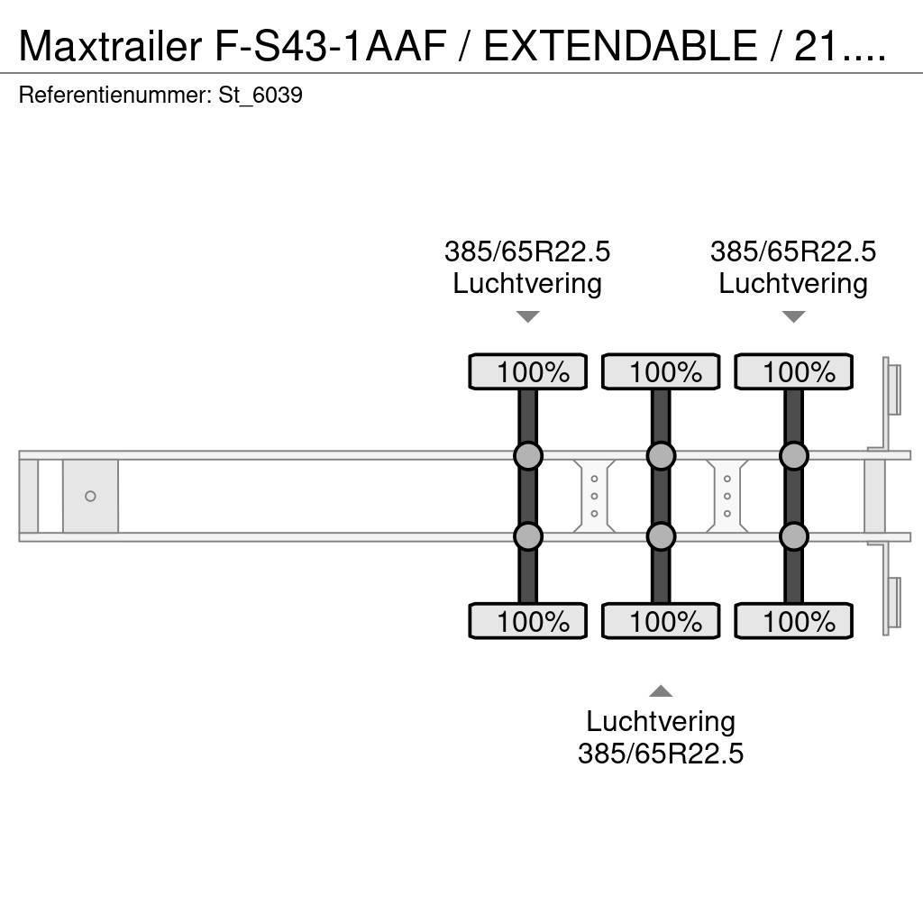MAX Trailer F-S43-1AAF / EXTENDABLE / 21.10 mtr / TE KOOP - TE Muud poolhaagised