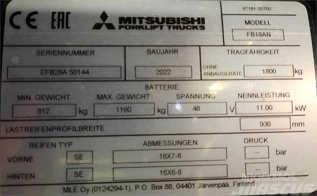 Mitsubishi FB18AN Elektritõstukid